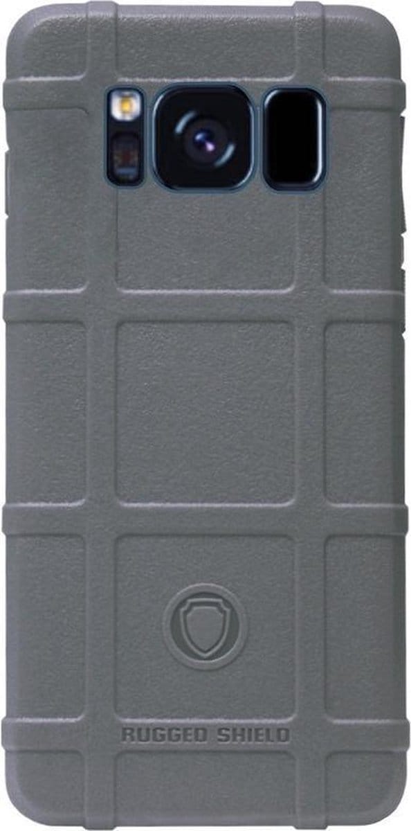 RUGGED SHIELD Rubber Bumper Case Hoesje Geschikt voor Samsung Galaxy S8 Plus - Grijs