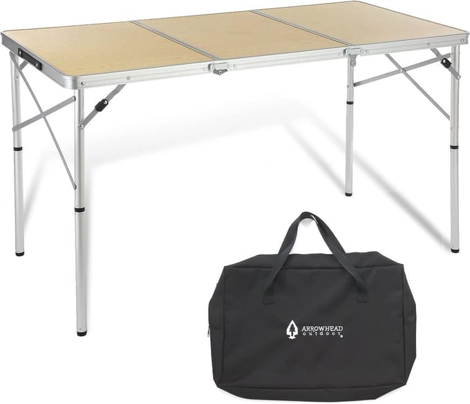 Vouwkamertafel 4" - Lichtgewicht Aluminium Frame met Verstelbare Hoogtes
