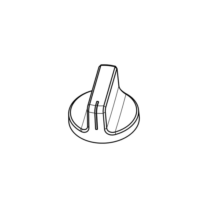 AEG knop, index, wit, 140216939011