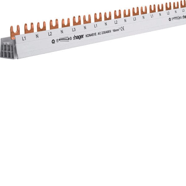 Hager KDN451E KDN451E Phase busbar 1000 mm 1 stuk(s)