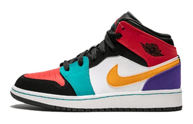 Jordan 1 Mid Bred Multicolore (GS) 37.5 black