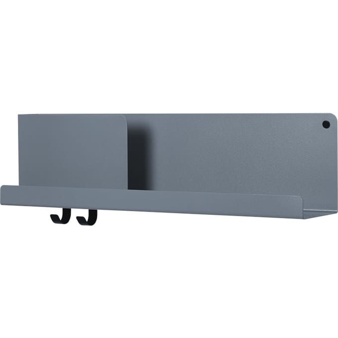 Muuto Folded rek - blauw-grijs - 63 x 16,5 cm