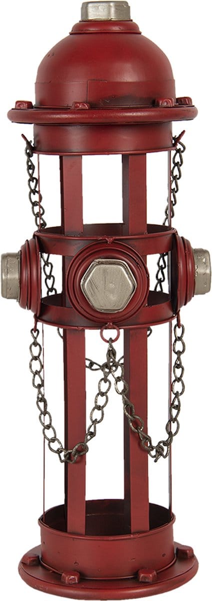 Clayre & Eef Wijnrek 14x15x41 cm Rood Metaal