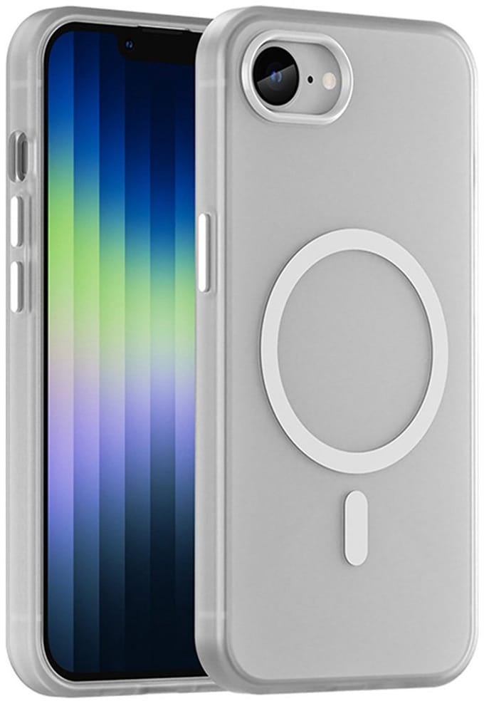 Mobiq - Flexibele Magsafe Case geschikt voor iPhone 16e (2025) - wit