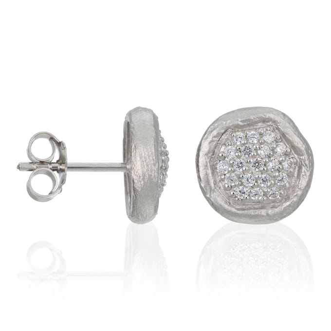 Orphelia Dames 925 Sterling Zilveren Stud Oorbellen - Zilver ZO-5235