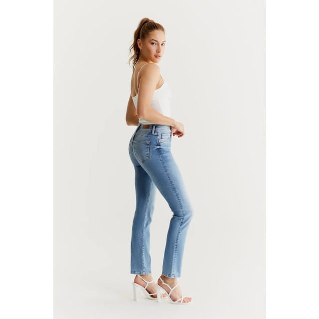 Cup of Joe Hannah dames regular-fit jeans light blue