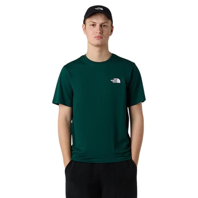 The North Face SS Simple Dome Casual T-shirt Heren Donkergroen L