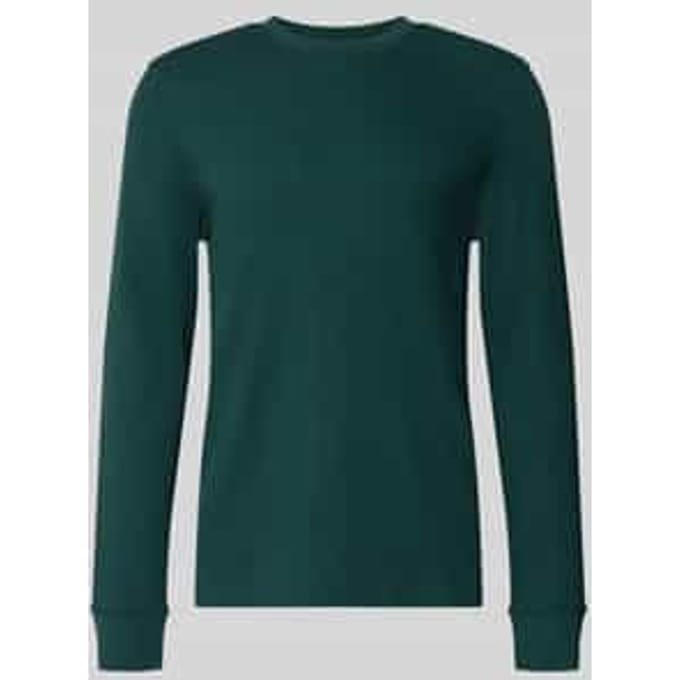 shirt met lange mouwen met riblook