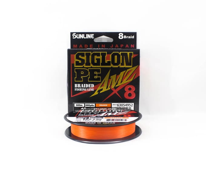 Sunline PE Line X8 Siglon AMZ 600m PE 1 12LB Orange (1074) orange