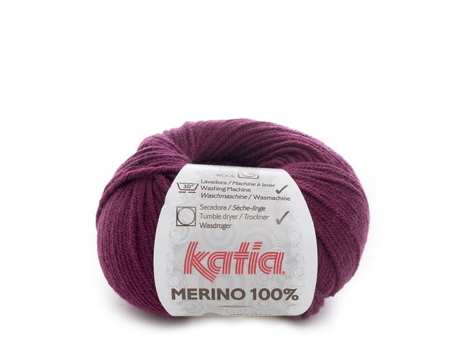 Katia Concept Merino 100% - 25 bordeauxpaars - Wol Garen