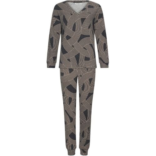 Pastunette Premium - Pyjama - Balance - Viscose/Polyester - Grijs/Beige - Maat 46