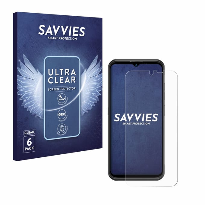 Savvies - Screenprotector voor Ulefone Armor 17 Pro - Folie Beschermfolie transparant 6 Stuks