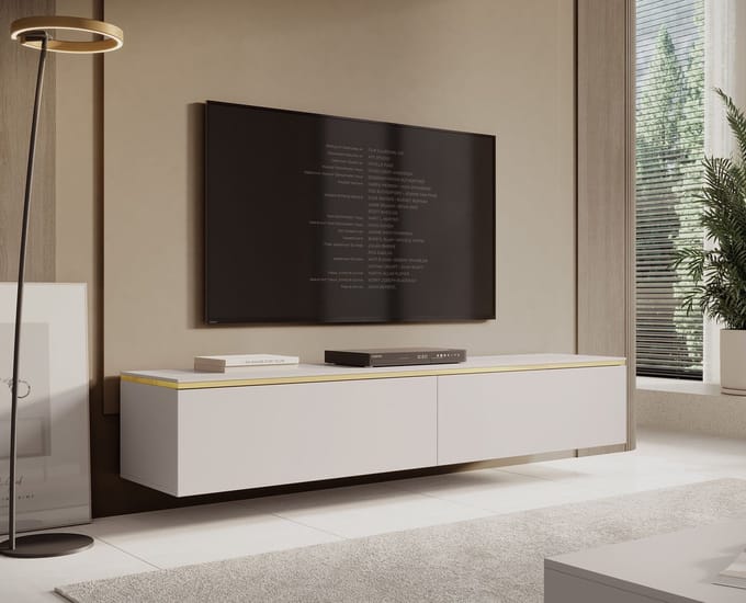 Meubella - TV-Meubel Assunta - Beige - 180 cm