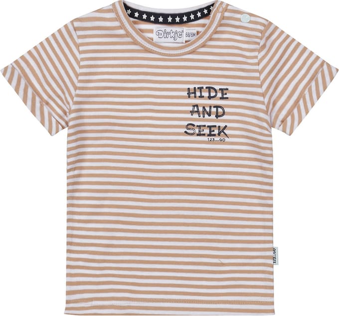 Dirkje R-HIDE AND SEEK Jongens T-shirt - Brown - Maat 80