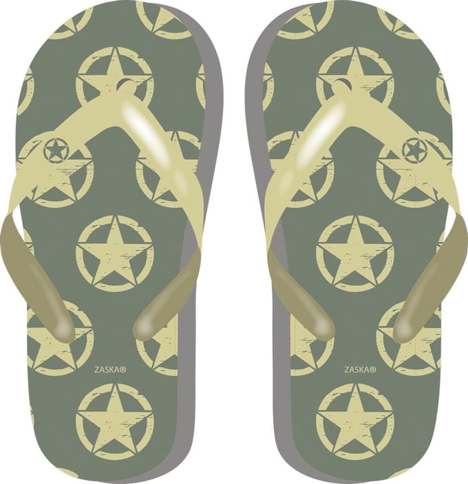 Arditex Teenslippers Military Junior Donkergroen Maat 28