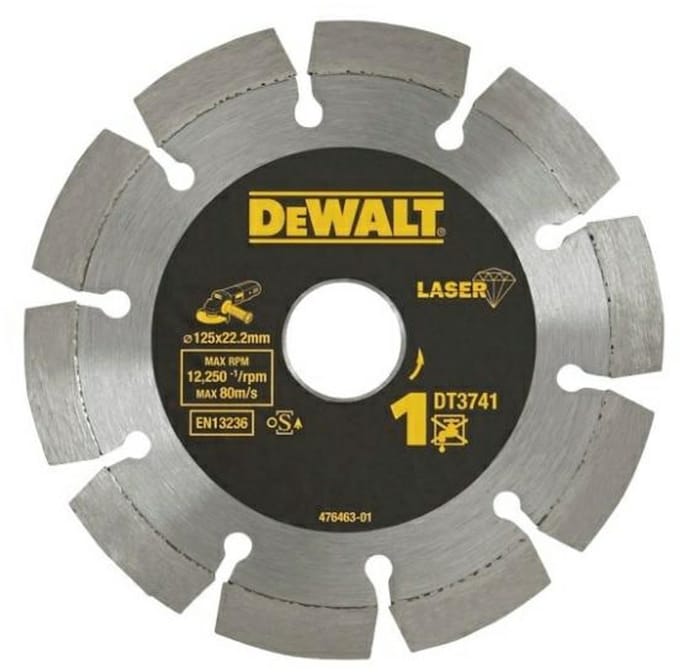 DeWALT DT3741-XJ - Diamentzaagblad - Segmenteerde Schroefblad - 125 mm - Beton en Baksteen