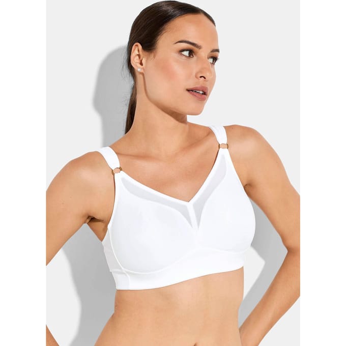 Beha zonder beugels met comfortabele schouderbandjes - wit - Gr. 85 C van Goldner Fashion