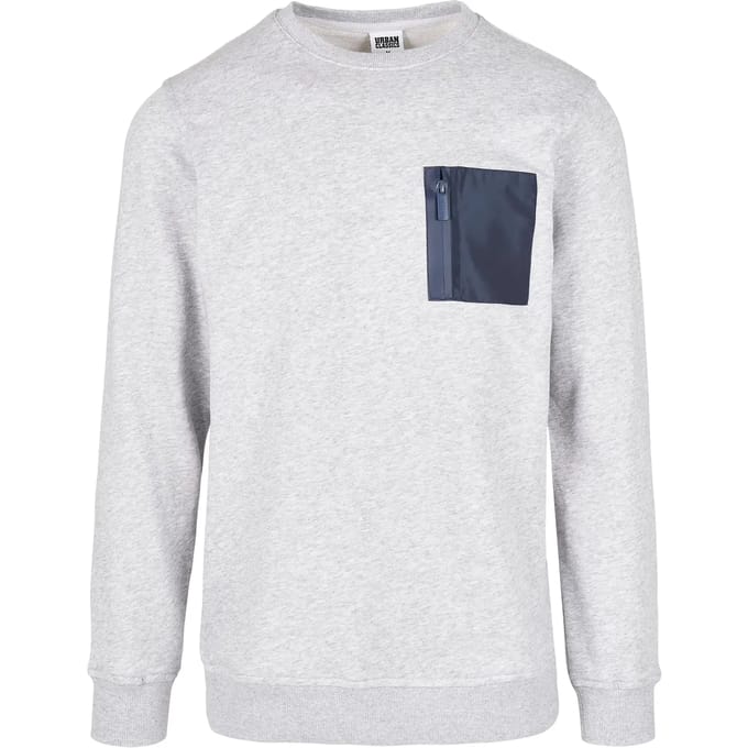 Urban Classics - Military Sweater/trui - M - Grijs