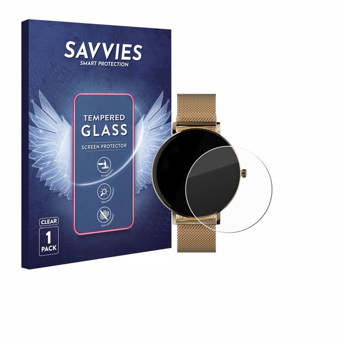 Savvies - Glas Screenprotector voor ZenWatch Venice Pro - Gehard Beschermglas 9H