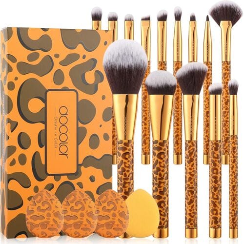 Docolor 14-delige geschenkdoos met gouden luipaardprint