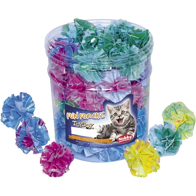 Doos met 48 kattenspeeltjes Nobby Pet