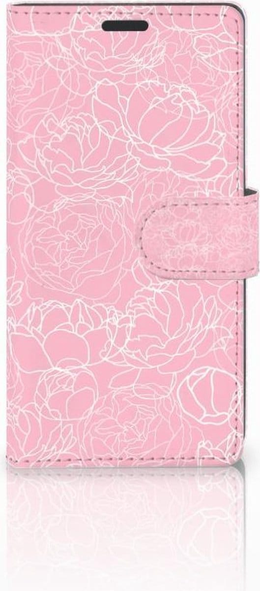 Sony Xperia Z3 Hoesje White Flowers