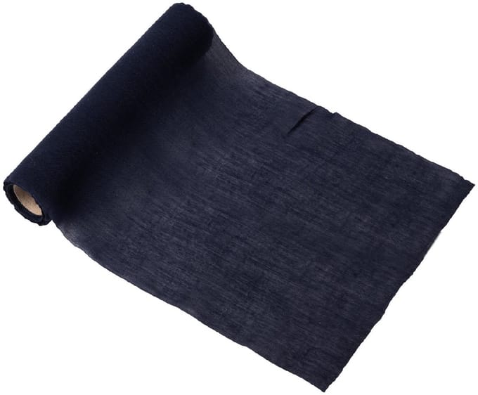 ARTYFETES - Tafelrunner marineblauw mousseline 28 cm x 5 m bruiloftsdecoratie