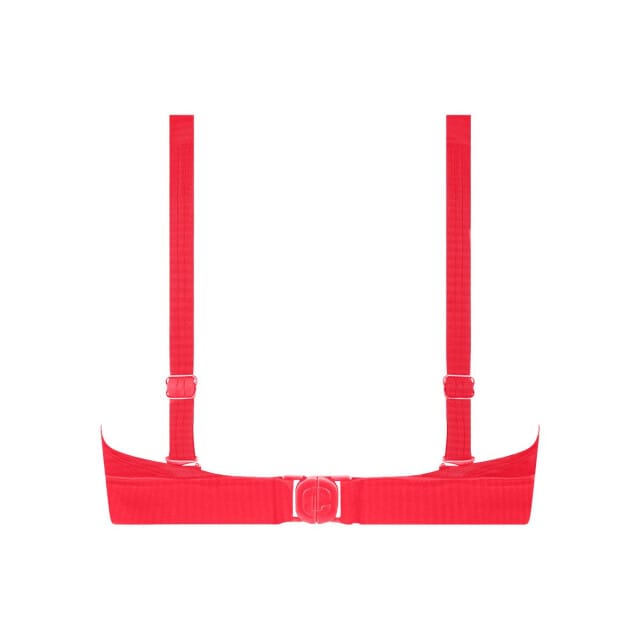 Ten Cate bikini top triangle buckle push-up bright red voor Dames | Maat 42B (85B)
