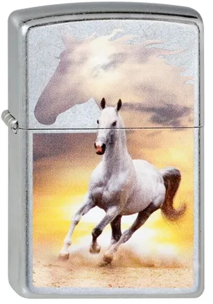Zippo aansteker White Horse