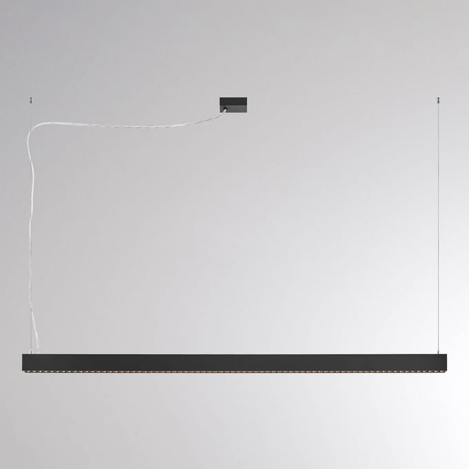 Molto Luce LED hanglamp PERFORA PROLINE XL zwart 159 cm DALI up/down