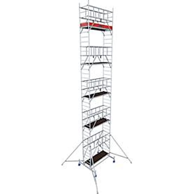 Krause rolsteiger ProTec - aluminium - werkhoogte tot 11,3 m - draagvermogen tot 200 kg/m² - met platform