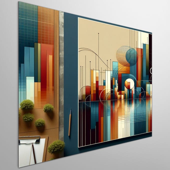 Kunstprint | Wanddecoratie | Dibond | 20 × 20 cm