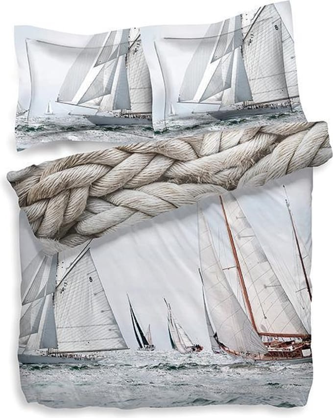 Heckett & Lane Elbow Dekbedovertrek - Eenpersoons - 140x200/220 cm - Multi
