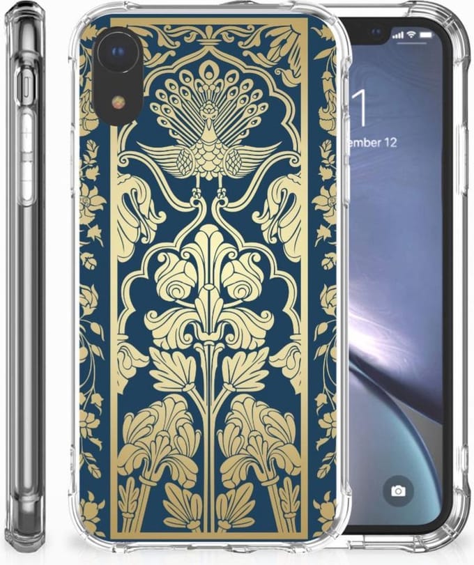 Apple iPhone Xr Case Beige Flowers