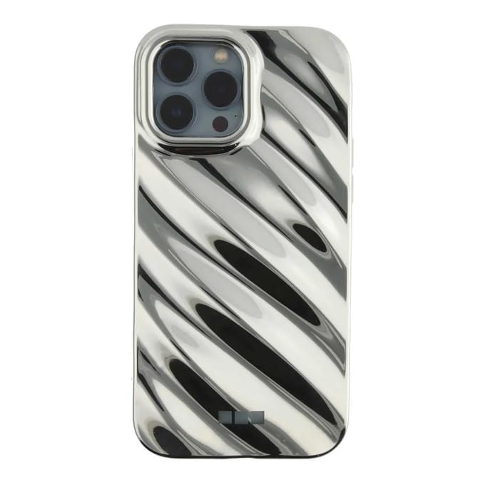 123watches hoesje Lustra - zilver - Siliconen, TPU - iPhone 16 Pro
