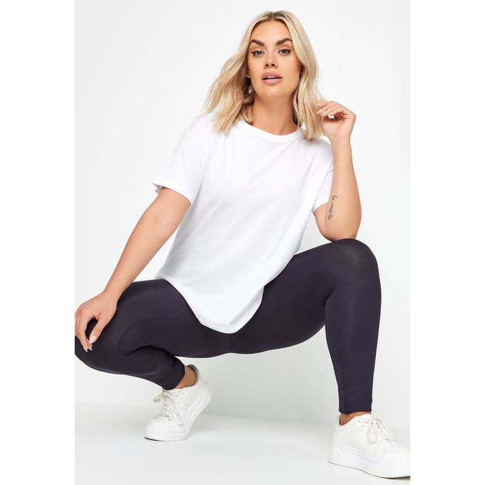 Yours Stretch Legging In Donkerblauwsize 48