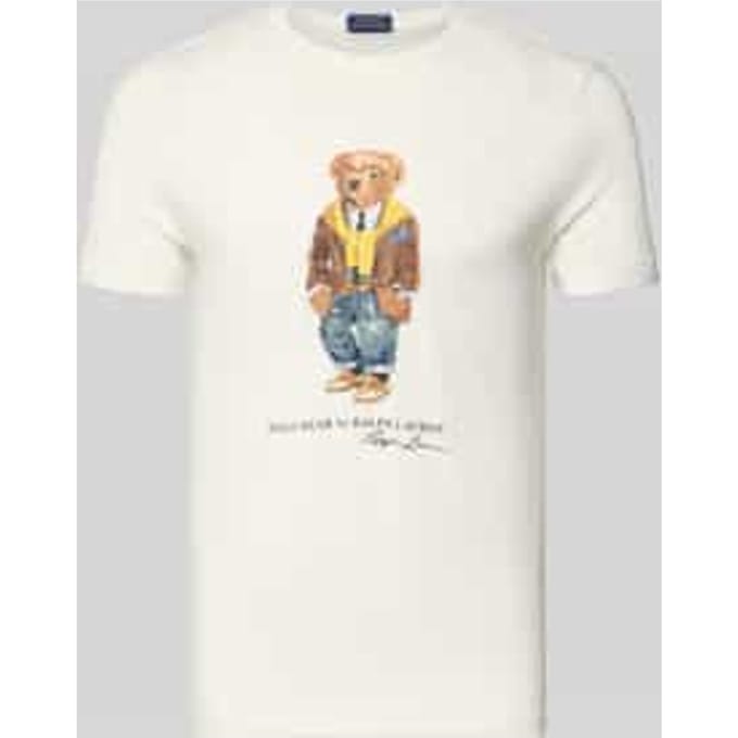T-shirt met labelprint
