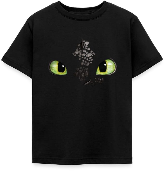 How To Train Your Dragon | Drakenogen In De Nacht T-Shirt Kinderen