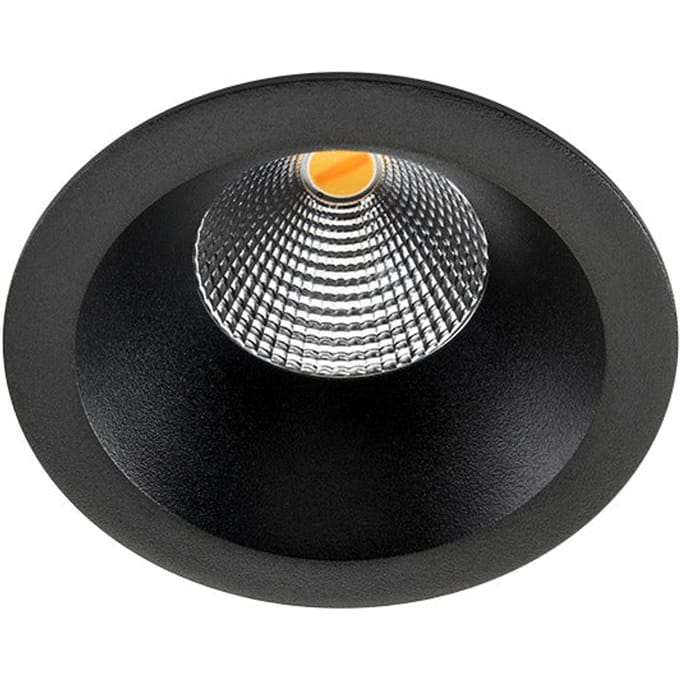 6W Dim Naar Warm LED Inbouwspot Zwart IP54 - 903223