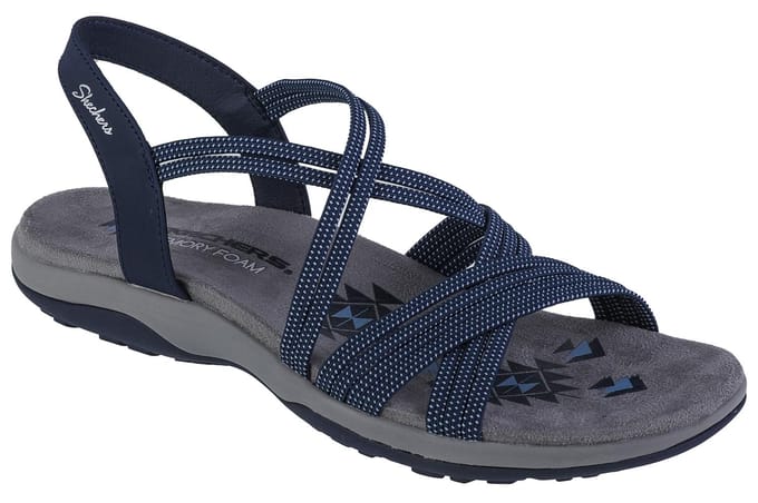 Skechers REGGAE SLIM - TURN IT UP Dames Sandalen - Navy