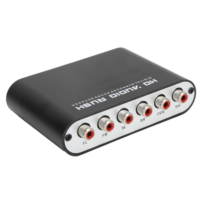 Convertisseur DTS 5.1 canaux AC‑3 o Décodeur numérique optique coaxial vers analogique o pour salle de concert à domicile