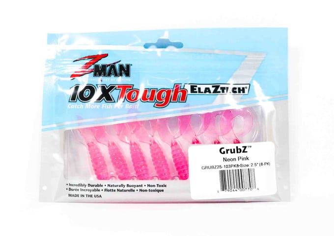 Zman Soft Lure GrubZ 2,5 Inch 8/Pack Neon Roze (7708)