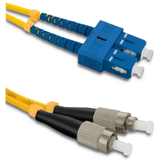 Qoltec Glasvezel Patchcord SC/UPC-FC/UPC |   Singlemode |   9/125 |   G652D |   Duplexwoning |   1m