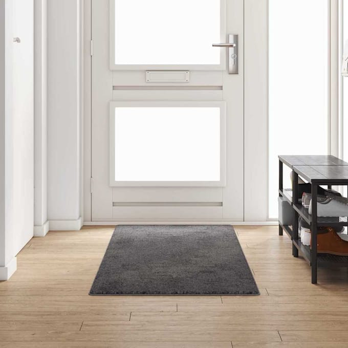 vidaXL Tapijt Loper Grijs 80 x 250 cm 100% Polypropylene Tuft
