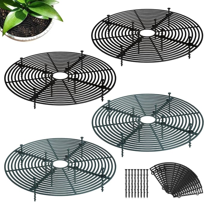 Set van 4 verstelbare plantbeschermingsnetten van 30 cm voor optimale bescherming van planten