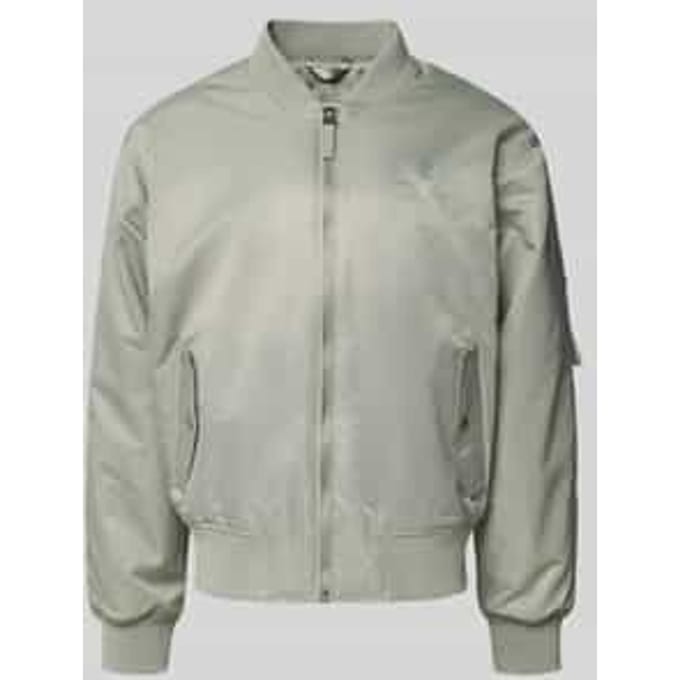 Bomberjack met labelstitching