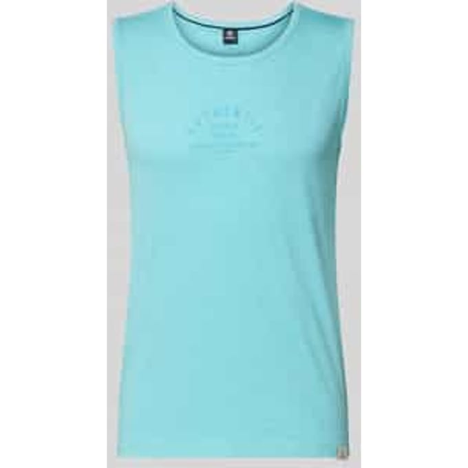 Tanktop met statementprint en ronde hals
