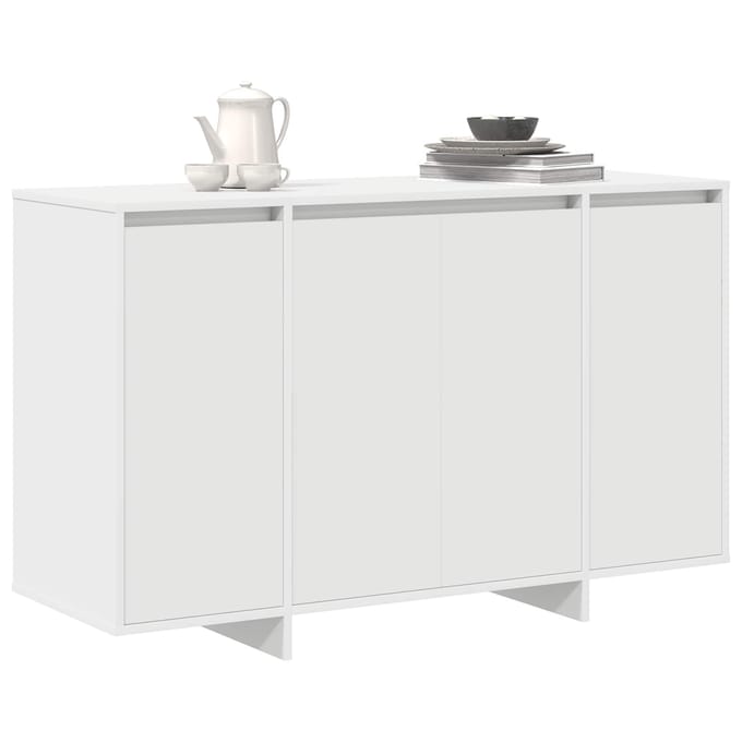 vidaXL - Dressoir - Wit - 120 - x - 41 - x - 75 - cm - Bewerkt - hout