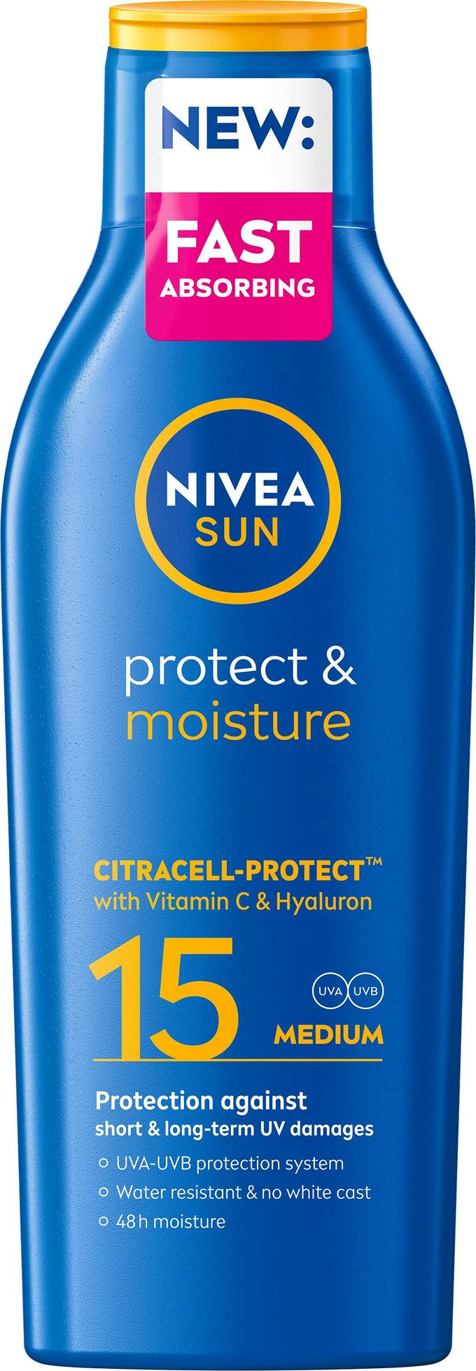 NIVEA Sun Protect &amp; Moisture Sun Lotion SPF15 200 ml