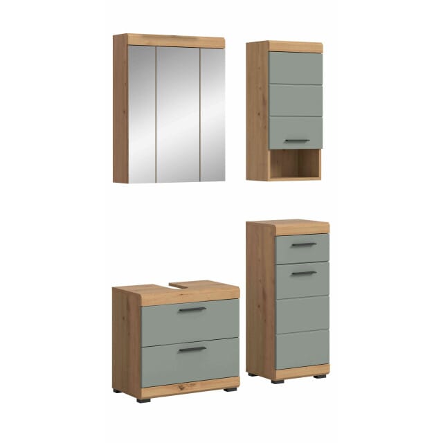 Scout badkamercombinatie salie MDF TZ Artisan eiken NB - 37x112x191cm
